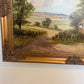 Robert Towers (British, 20C) Large Oil Painting English Cottage Landscape Framed