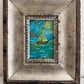 Serg Graff "Clipper "F" Sailing Ship Acrylic Painting Framed Small Nautical Art