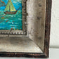 Serg Graff "Clipper "F" Sailing Ship Acrylic Painting Framed Small Nautical Art