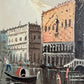 Antonio De Vity (1901-1993) Italian Oil Painting Venice Canal Gondola Cityscape