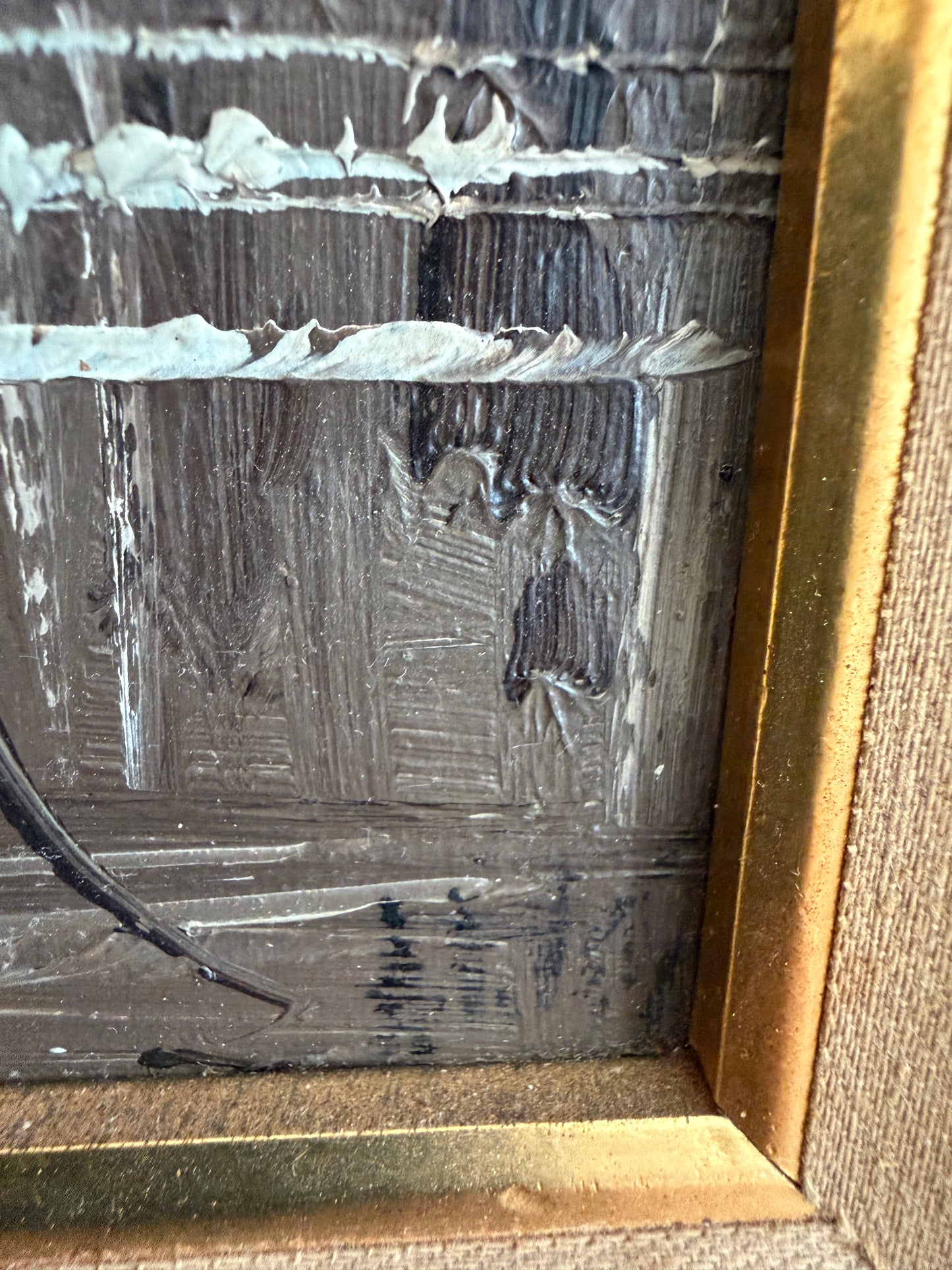 Antonio De Vity (1901-1993) Italian Oil Painting Venice Canal Gondola Cityscape