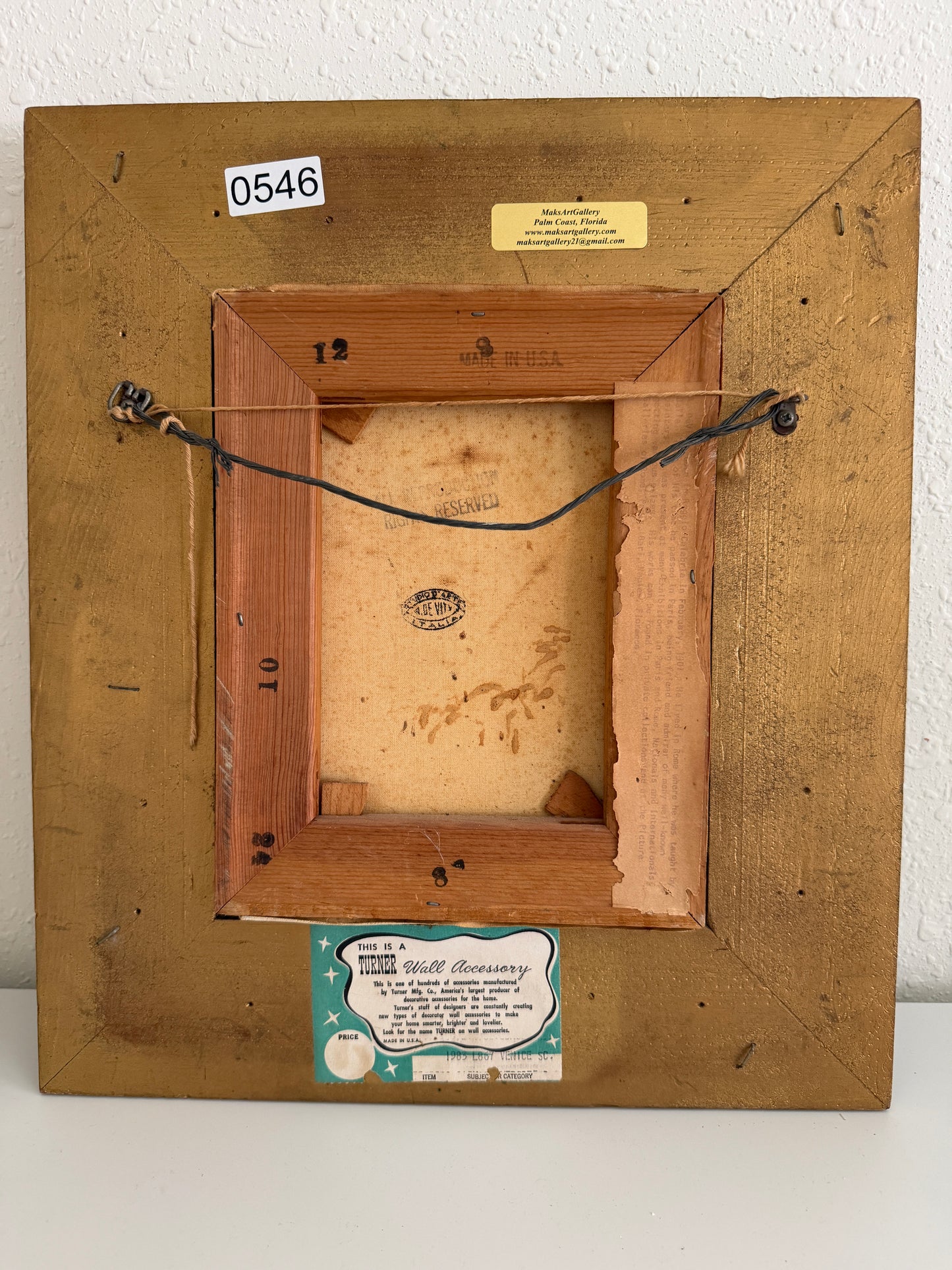 Antonio De Vity (1901-1993) Italian Oil Painting Venice Canal Gondola Cityscape