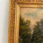 1887 Antique 19 C. American Oil Painting Signed Landscape Shattuck Frame Clamps