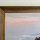 Framed Vtg Oil Painting Seascape Signed Theddy Peterson Coastal Waves Rocks Art