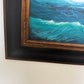 Large Original Marine Oil Painting Tall Ship on Open Sea Nautical Seascape