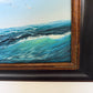 Large Original Marine Oil Painting Tall Ship on Open Sea Nautical Seascape