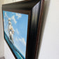 Large Original Marine Oil Painting Tall Ship on Open Sea Nautical Seascape