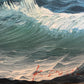 Original Oil Painting on canvas Seascape Sailing Ship Signed Maritime Art Framed