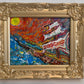 Serg Graff Original “Needleton” Acrylic Ship Painting | Gold Frame | Nautical