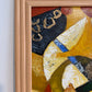 Alena Kalen Modern Geometric Original Abstract Oil Painting Cubist Reverie” COA
