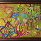 Abstract Painting on Canvas by Serg Graff "Funny Octopuses", COA