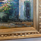 Antoniou Signed Original Oil Painting Seascape, Coastal Scene Framed Vintage Art