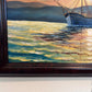 Listed British Artist John Ambrose 1931-2010 Original Canvas Painting seascape