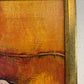 Original Abstract Figure Oil Painting Alena Kalen "Warm Solitude" Framed, COA