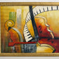 Original Abstract Oil Painting Alena Kalen Cadence Musical Art Contemporary, COA