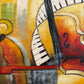 Original Abstract Oil Painting Alena Kalen Cadence Musical Art Contemporary, COA