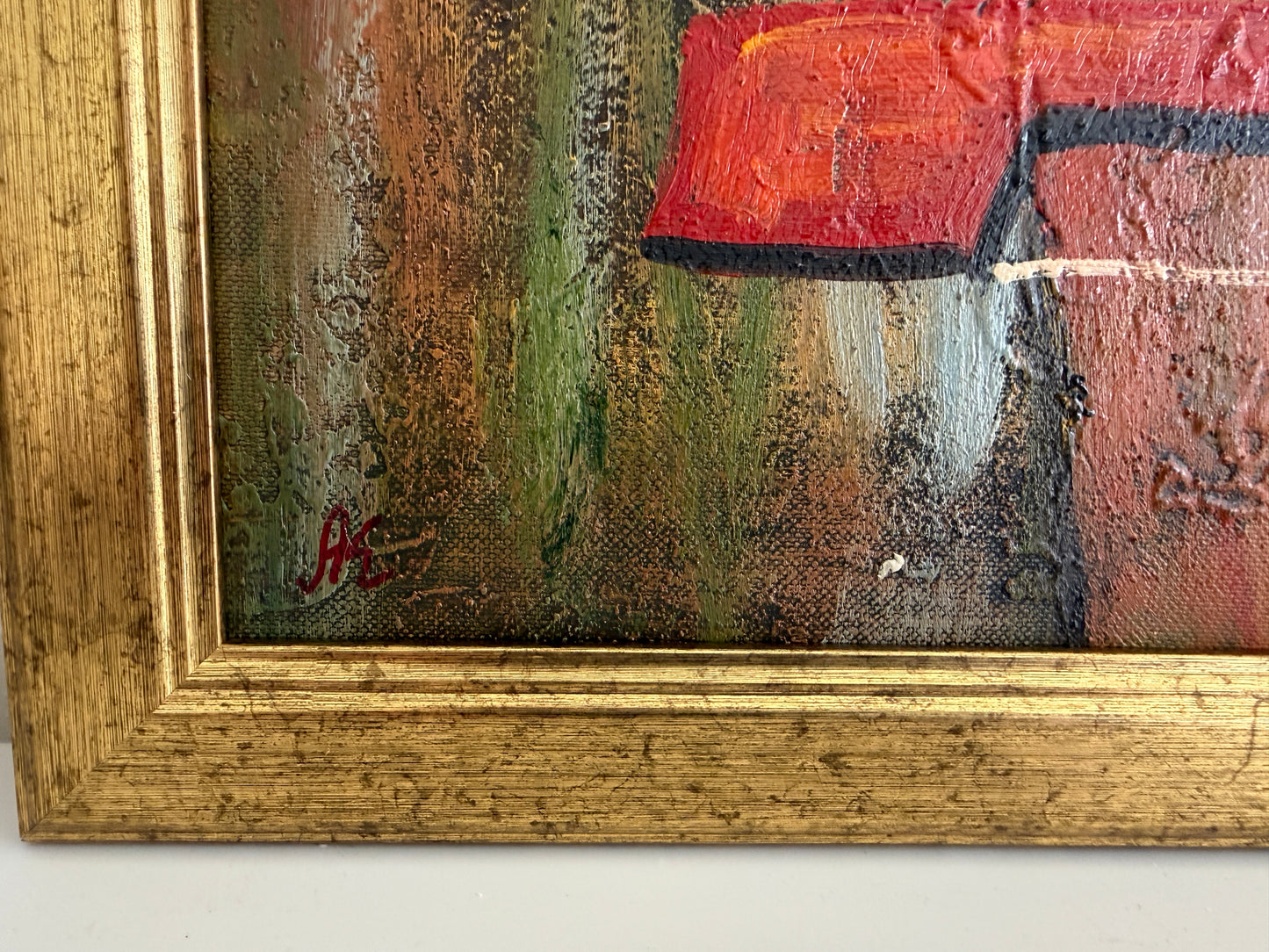 Original Abstract Oil Painting Alena Kalen Cadence Musical Art Contemporary, COA
