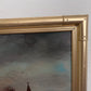 Vintage Dutch Style Winter Landscape Oil Painting – Signed Martin – Canvas