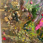 Large Textured Mixed Media Painting by Serg Graff – "Magic Fish" – COA Included