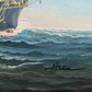 Signed Original Oil Painting Tall Ship at Sea Maritime Nautical Ocean Seascape