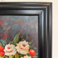 Original Oil Painting Floral Still Life Vase Fruit Signed Impressionist Style