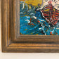Serg Graff Acrylic Painting Ship Seascape "Tempest" Expressionist Modern Art COA