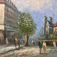 Listed Artist C.Burnett(IX-XX) oil painting on board Paris, Notre Dame, framed