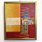 Original Abstract Textured Oil Painting by Alena Kalen "Totem" Framed, COA