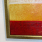Original Abstract Textured Oil Painting by Alena Kalen "Totem" Framed, COA