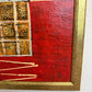 Original Abstract Textured Oil Painting by Alena Kalen "Totem" Framed, COA