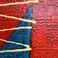 Original Abstract Textured Oil Painting by Alena Kalen "Totem" Framed, COA