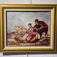 1982 Patsy D'Angelo, Vintage original Oil Painting on canvas, Genre scene framed
