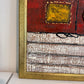 Original Abstract Textured Oil Painting by Alena Kalen "Cipher" Framed, COA