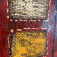 Original Abstract Textured Oil Painting by Alena Kalen "Cipher" Framed, COA