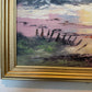 Seascape Oil Painting Signed Jian Ocean Waves Sunset, Impressionist Coastal Art