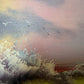 Seascape Oil Painting Signed Jian Ocean Waves Sunset, Impressionist Coastal Art