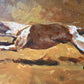 Large Fox Hunting Oil Painting Horse Rider Equestrian Scene English Sporting Art