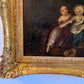 Antique 19th century or older Dutch School original oil painting on canvas, Genre Scene