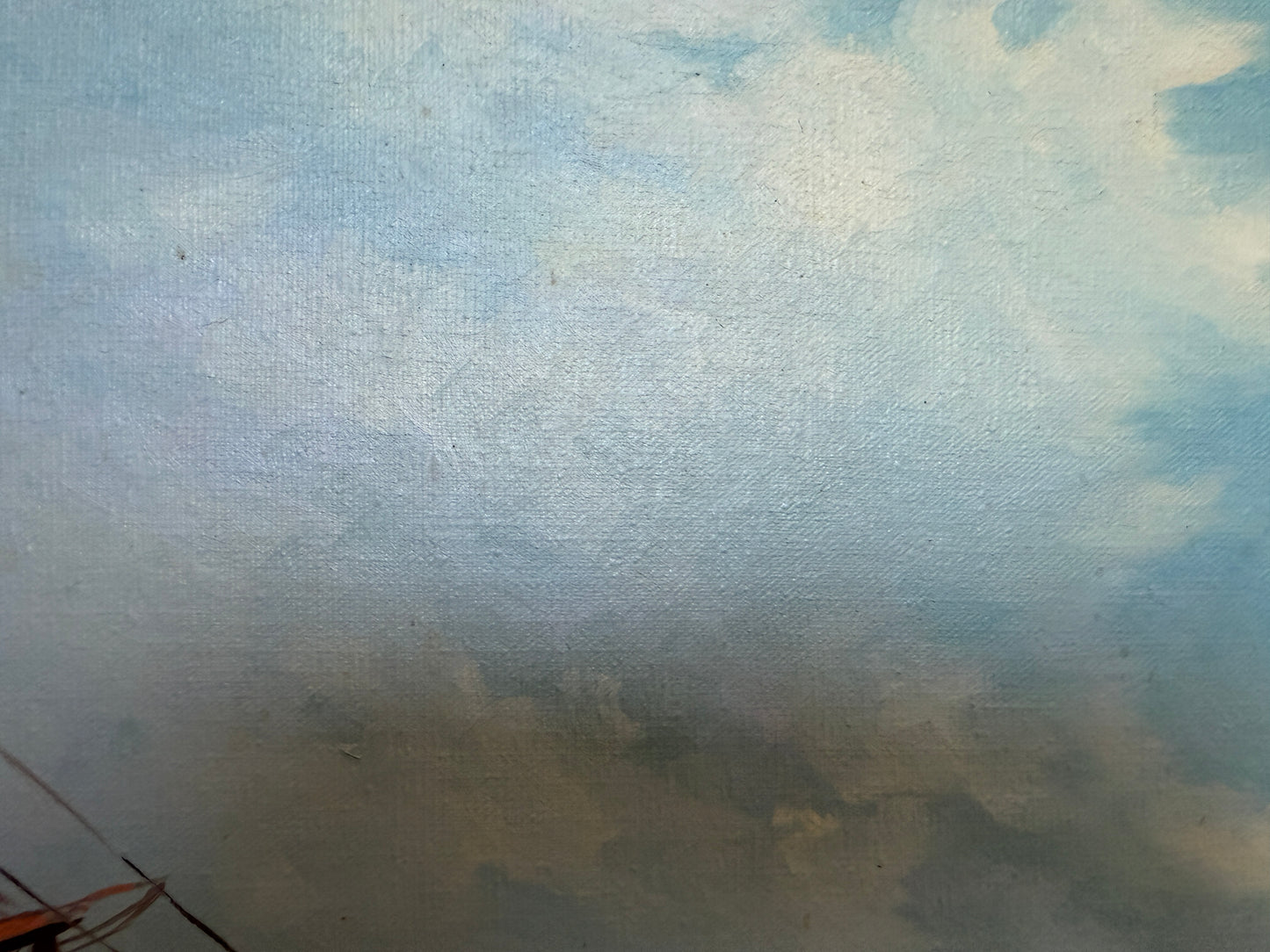 Humberto da Silva Fernandes(1937-2005)Sailing Ship Oil Painting on Canvas