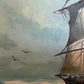 Humberto da Silva Fernandes(1937-2005)Sailing Ship Oil Painting on Canvas
