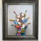 Joyce Roybal Painting on Canvas | Musicians | Signed & Framed Artwork