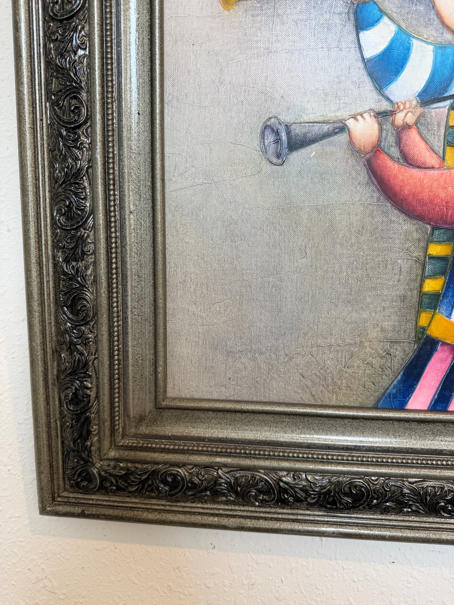 Joyce Roybal Painting on Canvas | Musicians | Signed & Framed Artwork