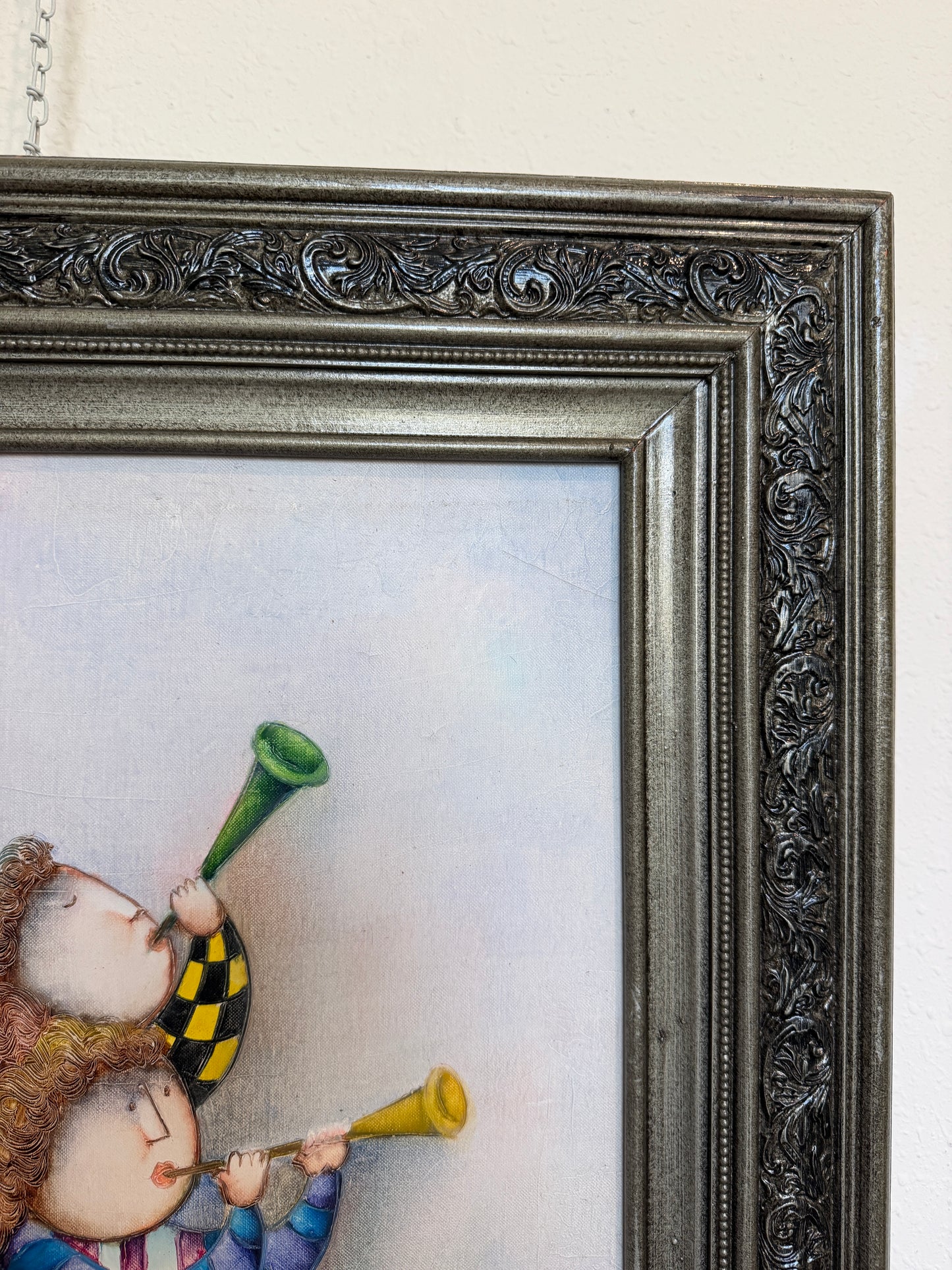 Joyce Roybal Painting on Canvas | Musicians | Signed & Framed Artwork