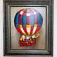 Large Roybal Oil Painting Children Balloon Whimsical Framed Canvas