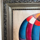 Large Roybal Oil Painting Children Balloon Whimsical Framed Canvas