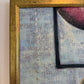 Alena Kalen Modern Geometric Original Abstract Oil Painting "Inner Smile” COA