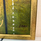 Alena Kalen Modern Geometric Original Abstract Oil Painting "Inner Smile” COA