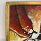 Original Abstract Oil Painting “Radiant Core” by Alena Kalen Framed Modern Art
