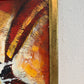 Original Abstract Oil Painting “Radiant Core” by Alena Kalen Framed Modern Art
