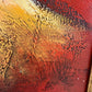 Original Abstract Oil Painting “Radiant Core” by Alena Kalen Framed Modern Art